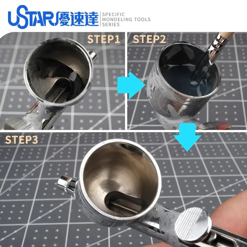 Ustar Model Tool UA-90920 Specific Airbrush Cleaning Brush Pen Cleaner Tools Model Making Tools for Hobby DIY