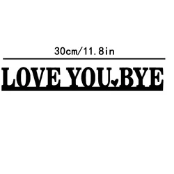 LOVE YOU BYE Metal Love - Themed Wall Art Sculpture for Home and Wedding Decor (LOVE YOU BYE)