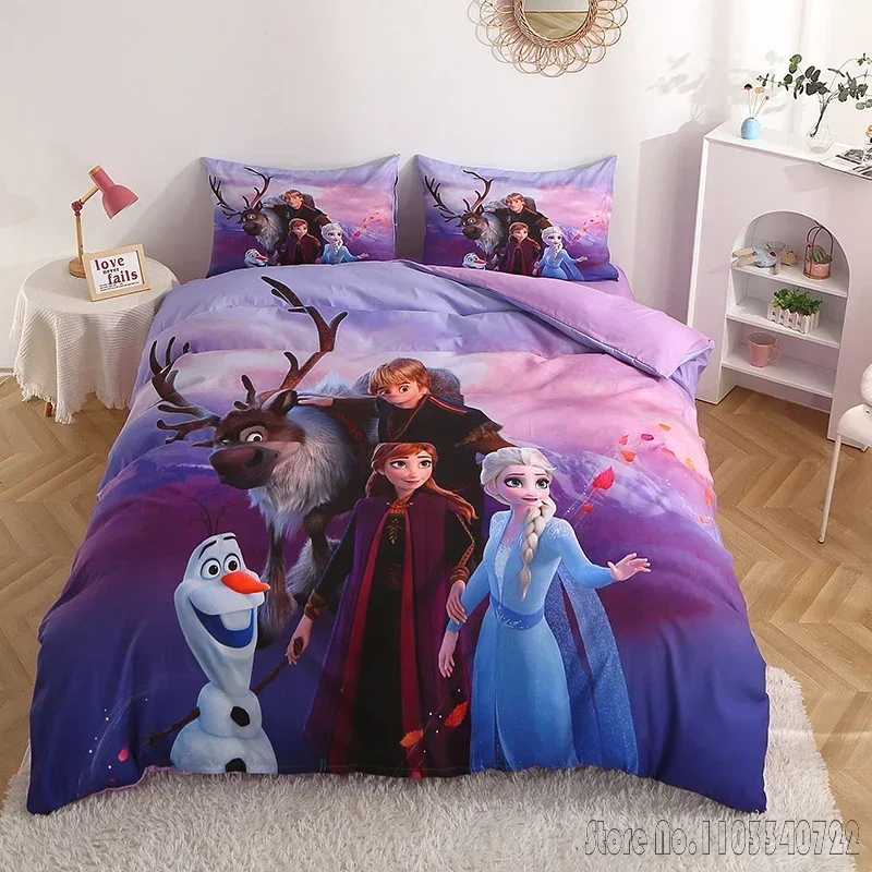 Cinderella Jasmine Princess Snow White Bedding Sets Duvet Cover Set HD Comforter Cover for Kids Bedclothes Bedroom Decor 5