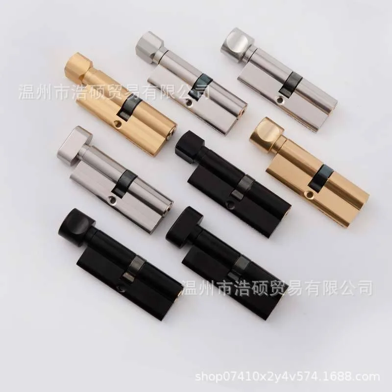 Indoor And Outdoor Anti-theft Door Lock Core 29mm Black Silver Door Handle Copper Lock For Household Use 3pcs Copper Keys 70mm door lock cylinder