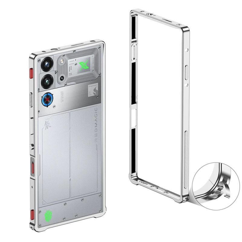 Enhanced Aluminum Alloy Cooling Bumper Case, Metal Frame with Superior Protection