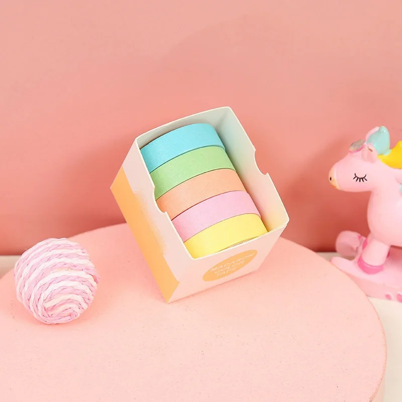 Colorful Washi Tape Set for Crafts and Stationery
