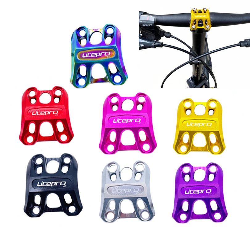 

Litepro Складная головка велосипеда трубка Крышка для Birdy алюминиевый сплав стояк крышка титановые винты