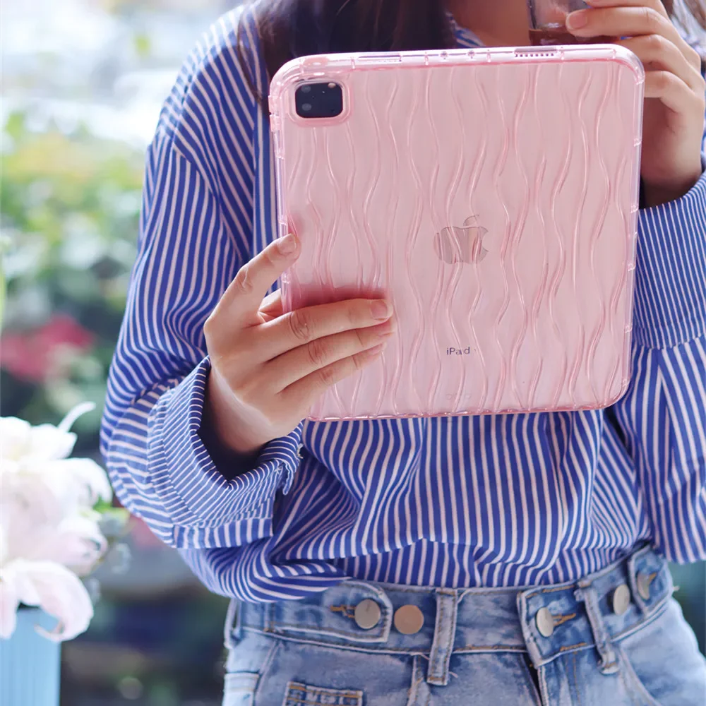 Sleek Water Ripple Slim Silicone Tablet Case