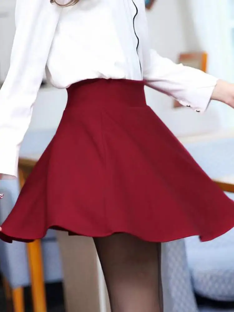 Solid Color Ballroom Standard Female Dance Skirts Casual Women's Classical High Waist Competition Modern Waltz Latin Skirt