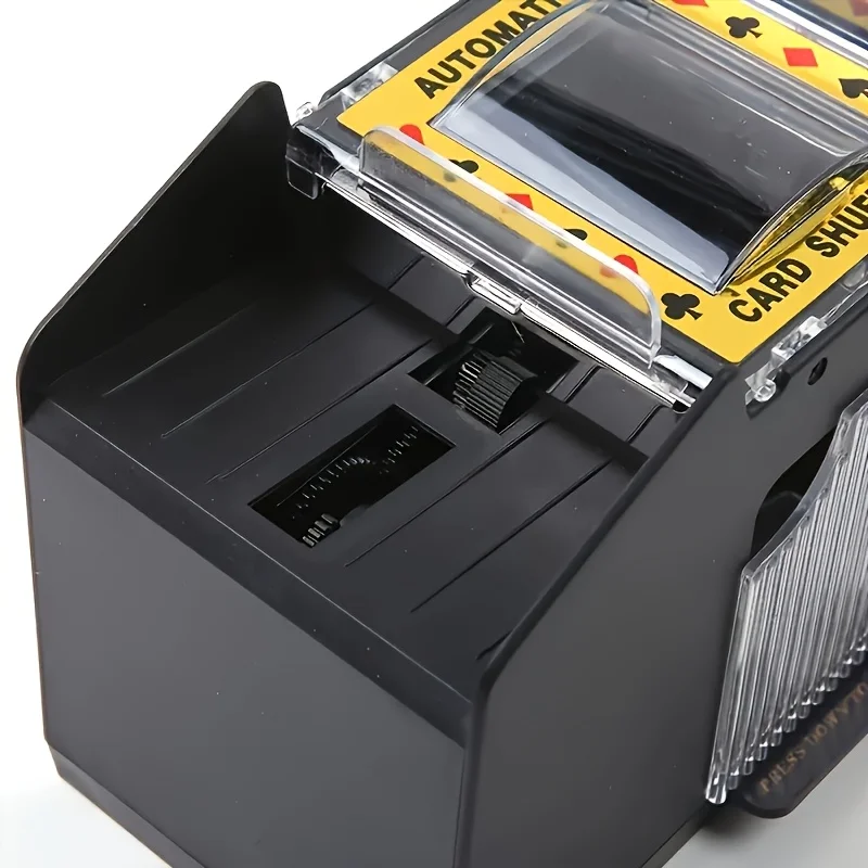 Automatic Card Shuffler For 1-2 Decks Electric Poker Shuffler Battery Powered Portable For Home & Parties