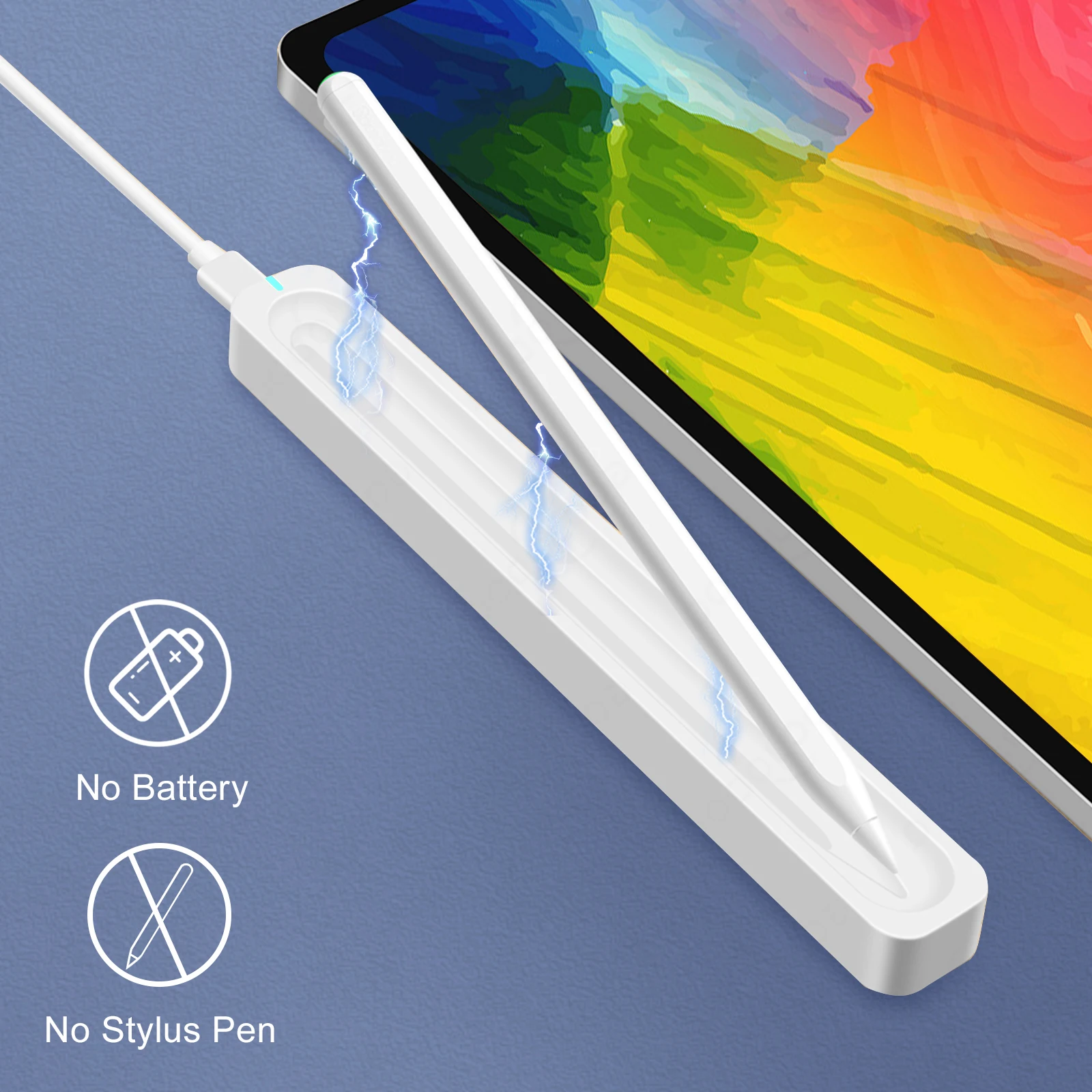 Carregador de Lápis sem Fio para Apple Pencil Case Carregamento Magnético para Apple Pencil Caixa de Carregamento Rápido