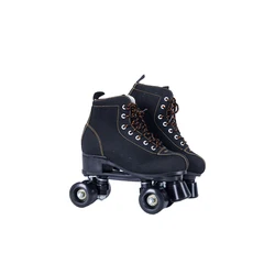 Skates Roller Skates Black Light Glow Shining Wheels Double Row Four-wheel Skates Children Adult Men's and Women's Models