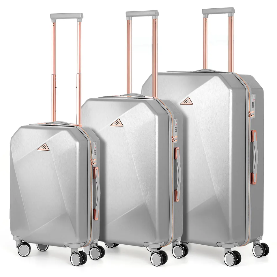 3 Piece ABS Hardside Travel Luggage Set