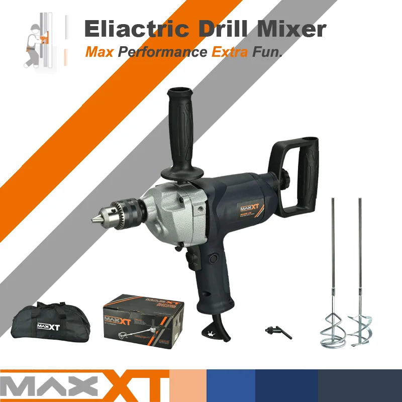 

MAXXT 9A электрическая Бетономешалка для нанесения цементного раствора, ручная сверлильная смесительная машина