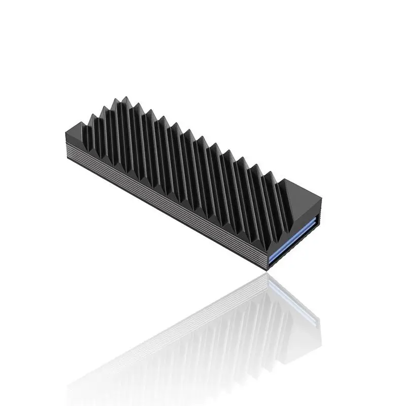 *M.2 SSD 히트싱크 냉각 하드 드라이브 2280 NVME NGFF SSD 냉각 알루미늄 쿨러 라디에이터 W 마더보드용 열 실리콘 패드