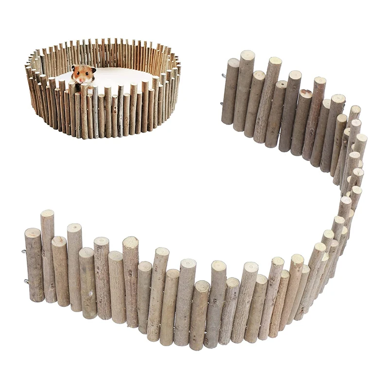 Hamster Wooden Fence Wood Ladder Bridge Toy Hideout Ladder Pet Tooth Cleaning Molar Toys Small Animals Pet Accessories small pet tunnel hamster cage tunnel hamster toy maze small pet molar sticks