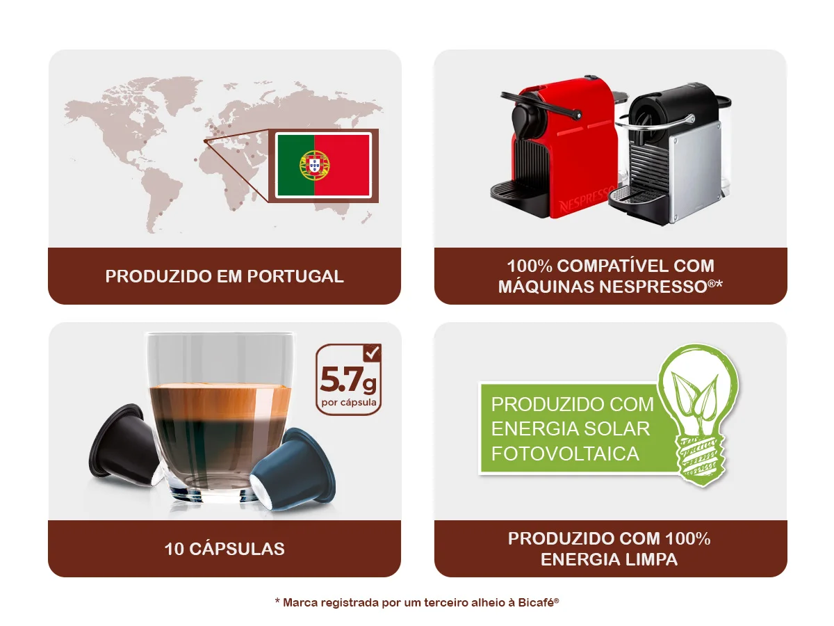 Cápsula De Café Bicafé Red Super Forte P/ Máquinas Nespresso*