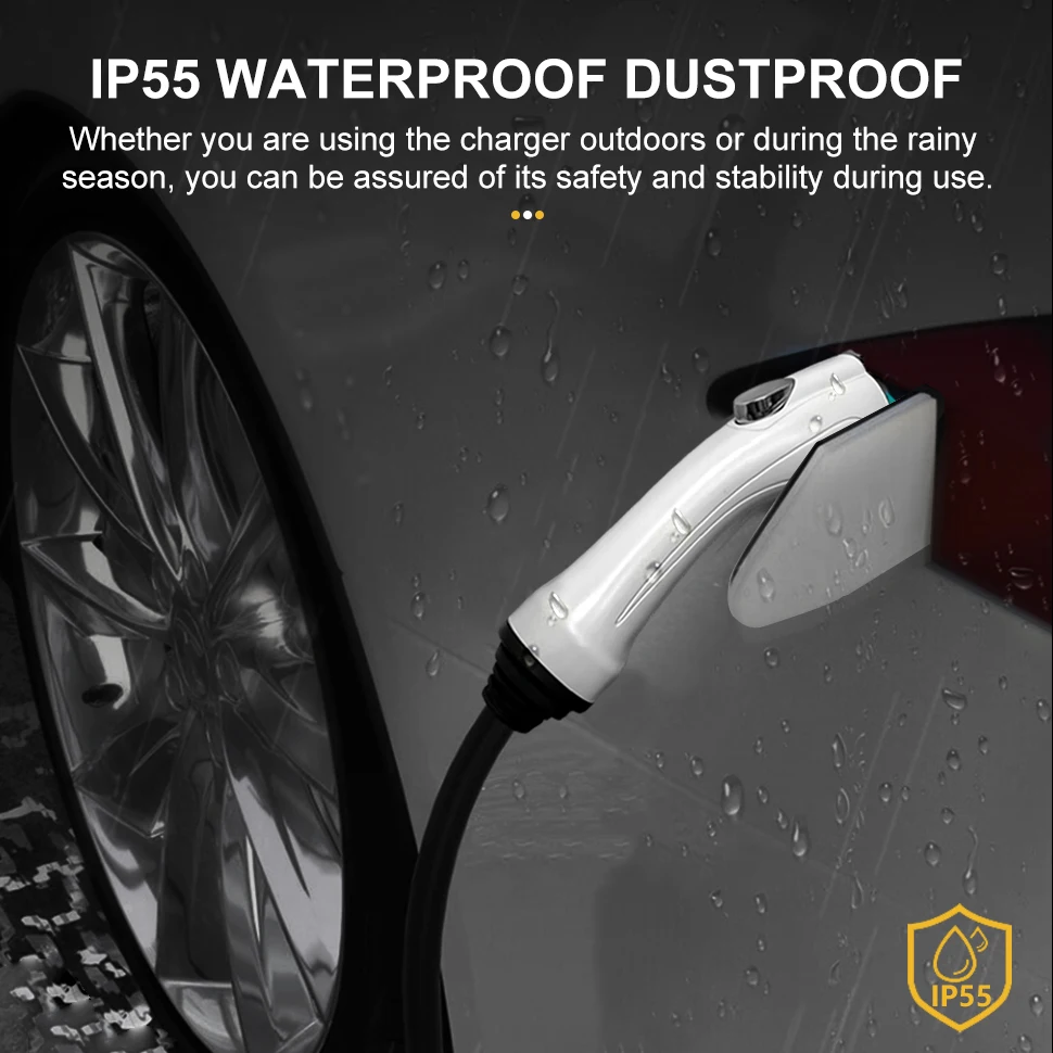 Electric Vehicle EV Charger NEMA 5-15 Plug Level 1 Charging Cable for TYPE 1 J1772 Electric Cars Indoor Outdoor Use 9