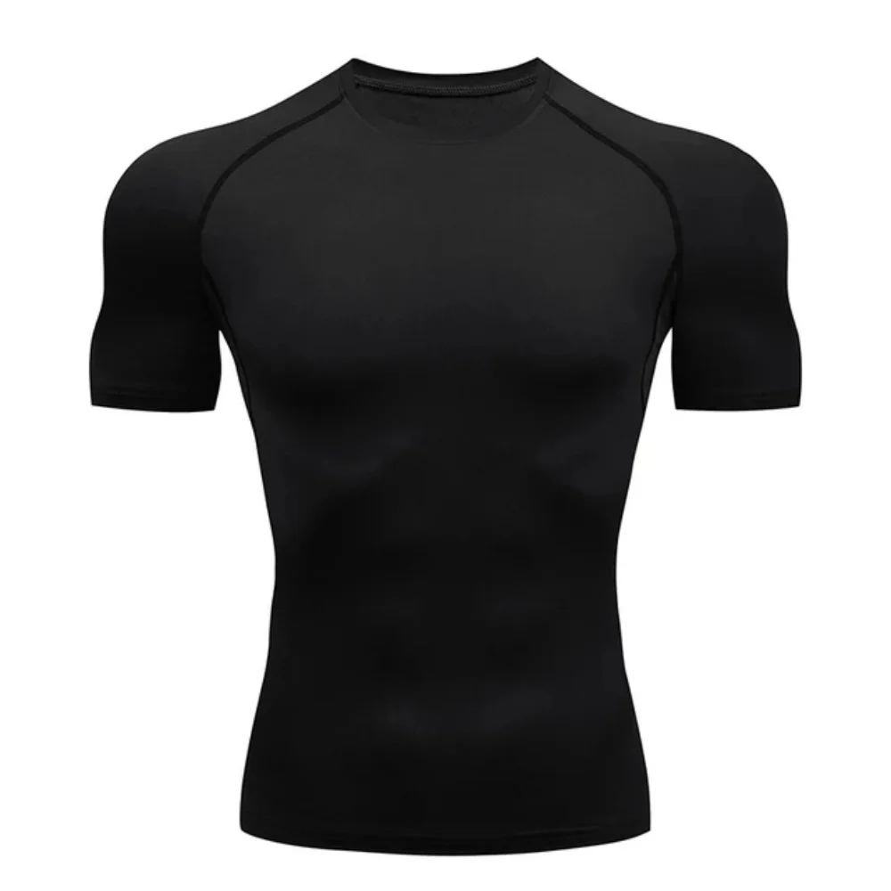 2024 Men's Summer Running Tight T-shirt Short sleeved Sports T-shirt Gym Fitness Sports Shirt Men's Slow Running Sports Shirt To