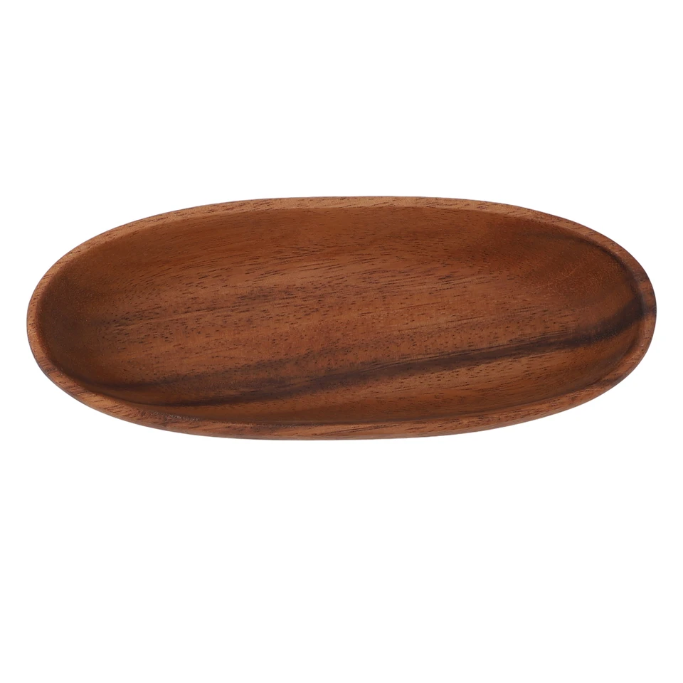 Insalatiera In Legno A Forma Di Barca Nikou – Grande Capacità 25x8,5x4,5 Cm, Vassoio Multiuso Per Pane, Frutta, Snack E Dessert
