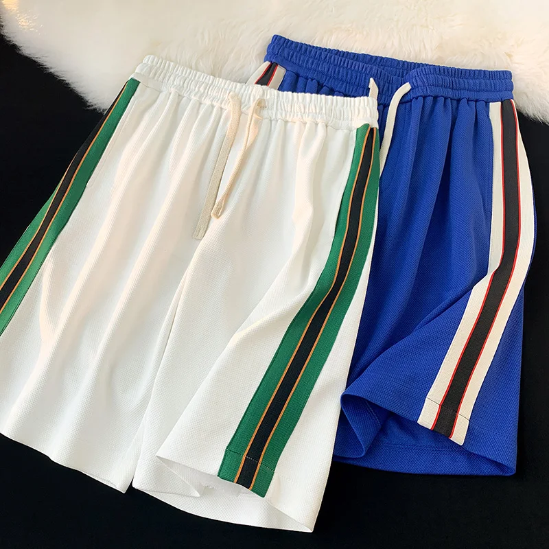 Shorts Mens 2023 Pants Korea Fashion Clothing New Summer Mens Sweatpants Streetwear Beach Short Pants For Men Wide Leg Pants