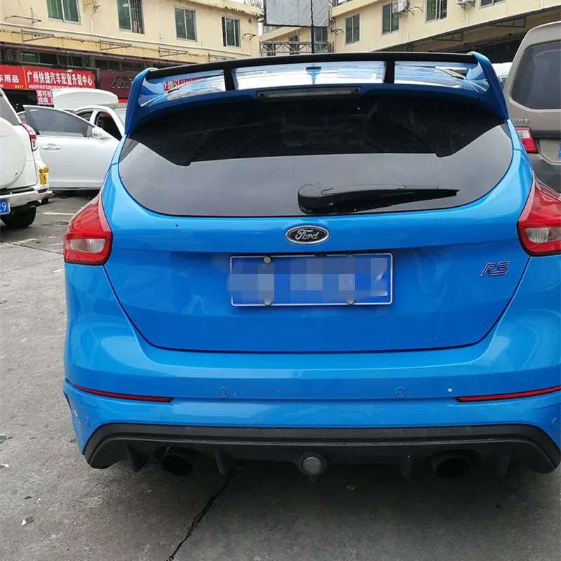 

RS Style For Ford Focus Hatchback Spoiler 2012 - 2017 ABS Material Car Rear Trunk Windshield Wing Accessories Body Kit