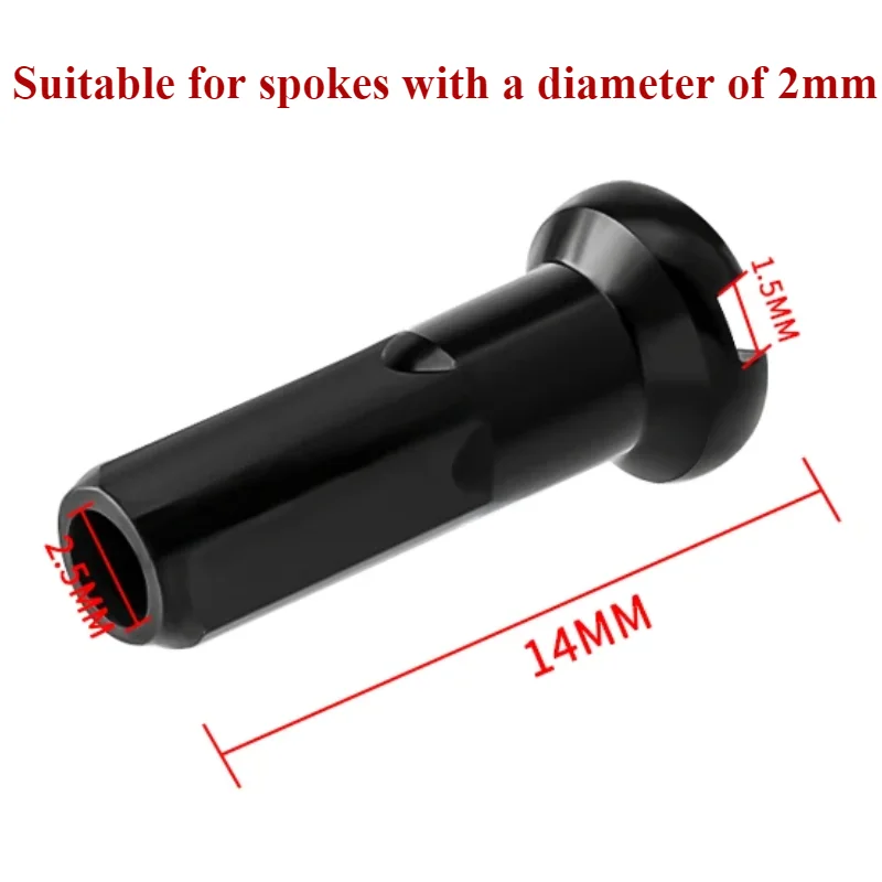 Bicycle Spoke Cap 50/100pcs for 14G 2mm Spoke MTB Road Bike Colorful Wheel Nipple Bike Accessories