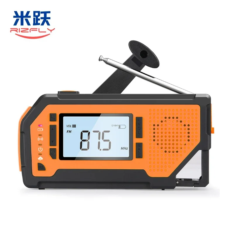 

MD092P ручное устройство для сбора энергии при стихийных бедствиях, аварийное DSP радио зарядное устройство, сухая ячейка, фонарик, солнечная энергия