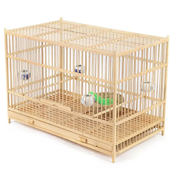 

New style bird cages large size bamboo birdcages comfortable birdhouse garden home decor wholesale