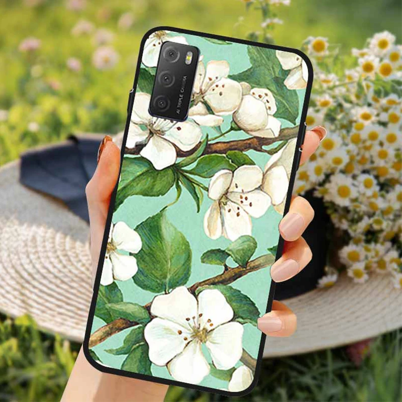 3D Soft TPU Floral Embossed Silicone Phone Case - Elegant Flower Design Back Cover