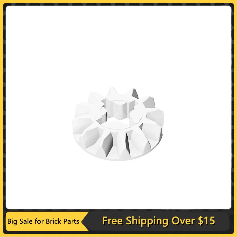 

10Pcs MOC Parts 6589 High-tech Gear 12 Tooth Bevel Compatible Bricks DIY Assmble Building Blocks Particle Kid Puzzle Toy Gift