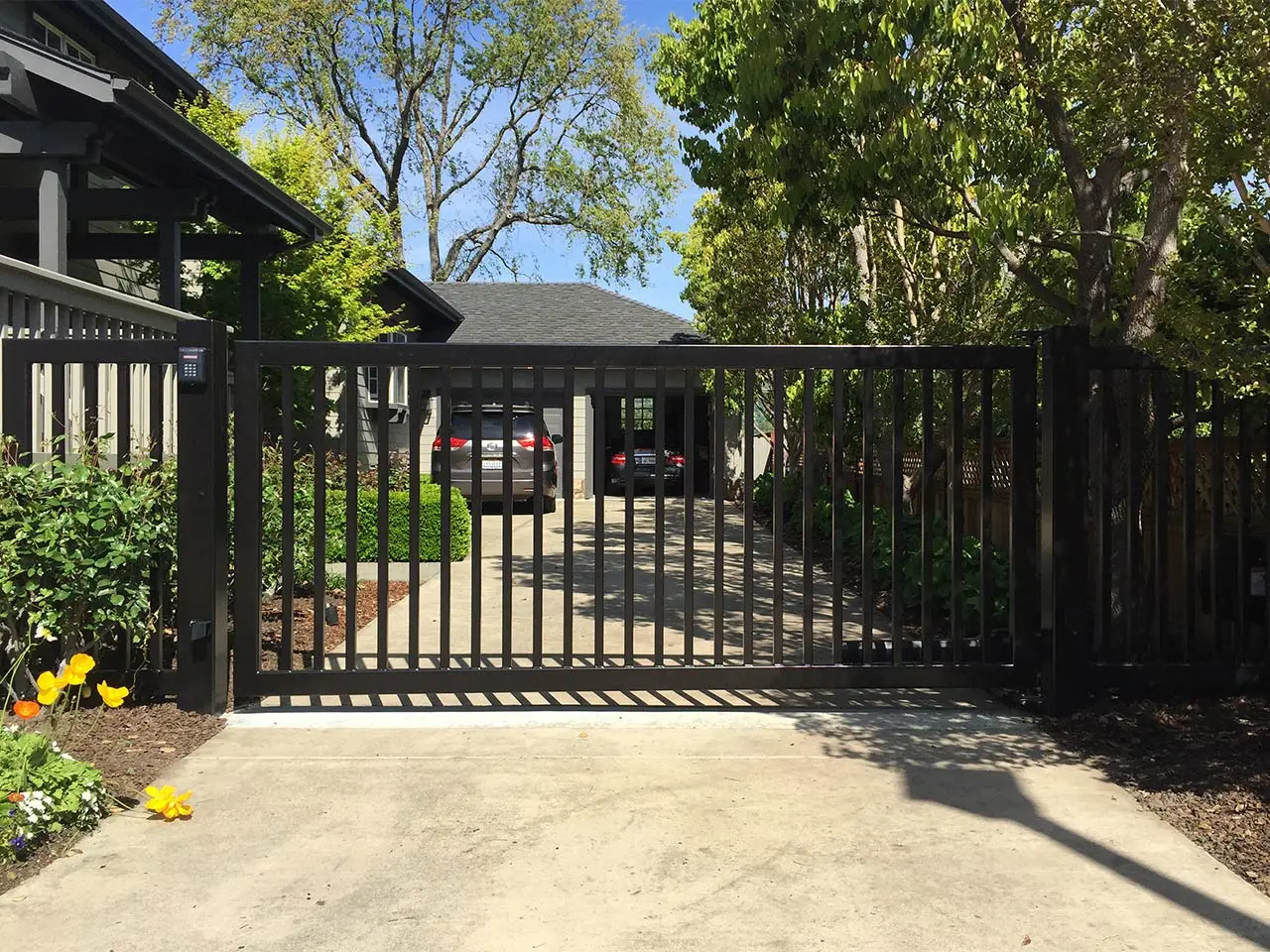 Factory Wholesale Latest Iron Gate Designs Iron Gate Lock Wrought Iron Gate 2