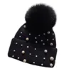 New Autumn And Winter Woolen Hat For Women, Thickened And Warm Ear Protection Rabbit Fur Hat, Real Fox Fur Ball Knitted Hat 5