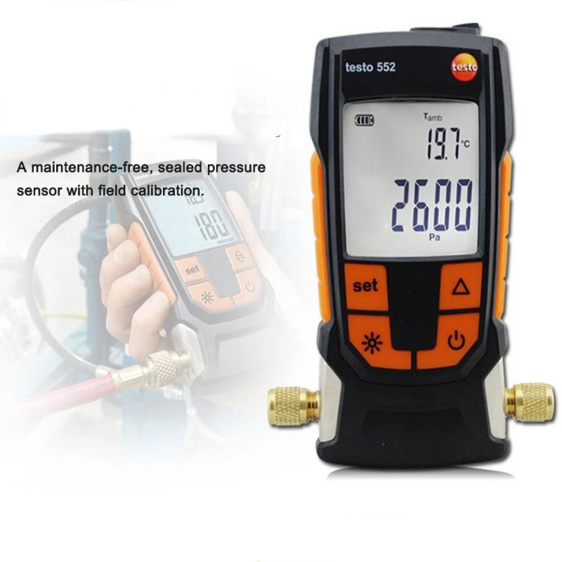 Testo 552 High Precision Pressure Tester Hvac Refrigeration Heat Pump Systems Smart Wireless