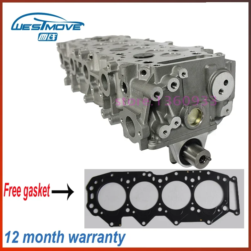 complete cylinder head assembly for Ford Ranger Mazda MPV B2500 2499CC 2.5 D SOHC 12V 1998- engine : WL WLT WL1110100E 908 744
