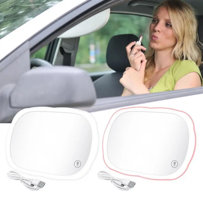 

Auto Car Universal Vanity Mirror Sun Visor Automotive Rechargeable Rear View Cosmetic Mirrors Car Sun Shading Touch Screen Glass