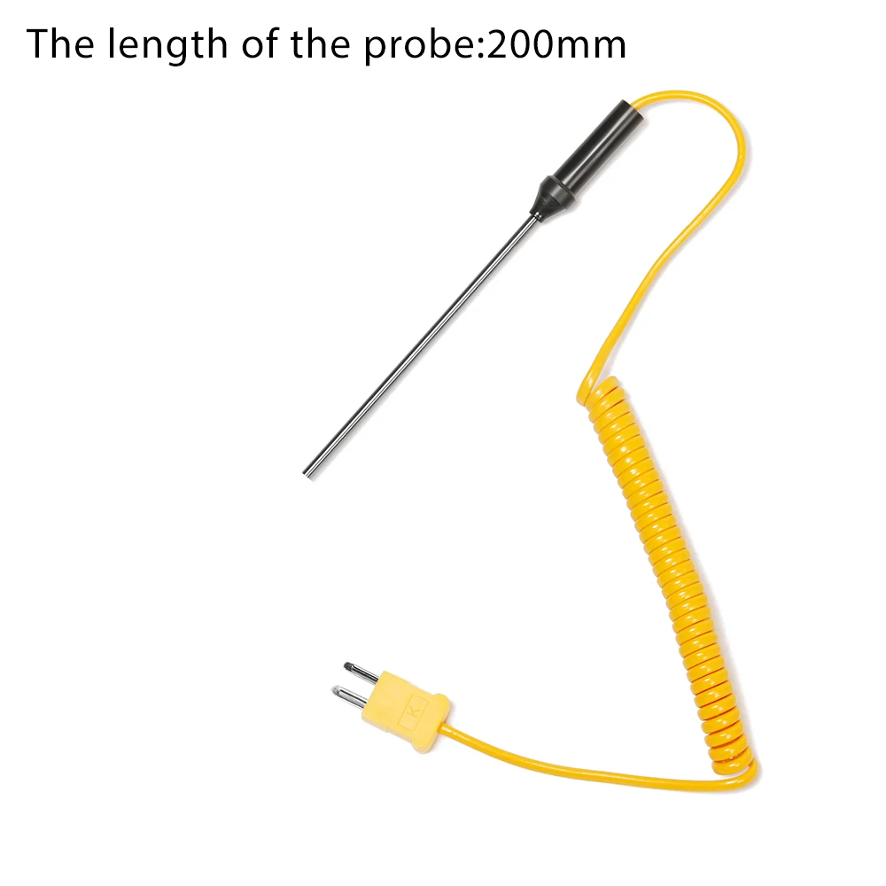 Description Picture 5 of itemK-Type Thermocouple Probe Sensor -50°C to 1200°C Temperature Instruments Controller with Wire Cable Measuring Tools 100-500mm