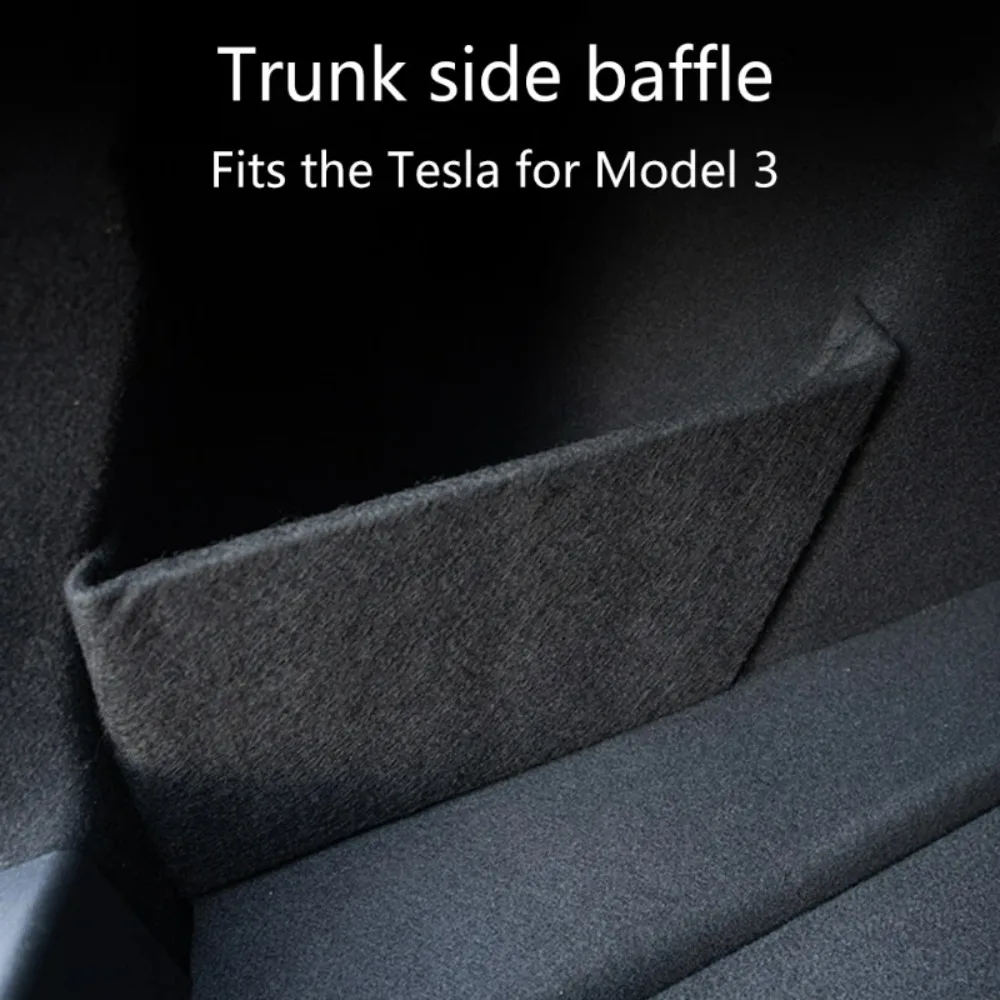 

New for Tesla Model 3 Rear Trunk Organizer Side Storage Divider Back Suitcase Separator 2023 2022 2021 Car Upgrade Accessories