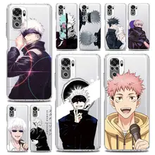 

Jujutsu Kaisen Anime Gojo Satoru Phone Case For Xiaomi Redmi Note 9S 9 8 10 11 Pro 7 8T 9C 9A 8A K40 Pro TPU Silicone Back Cover