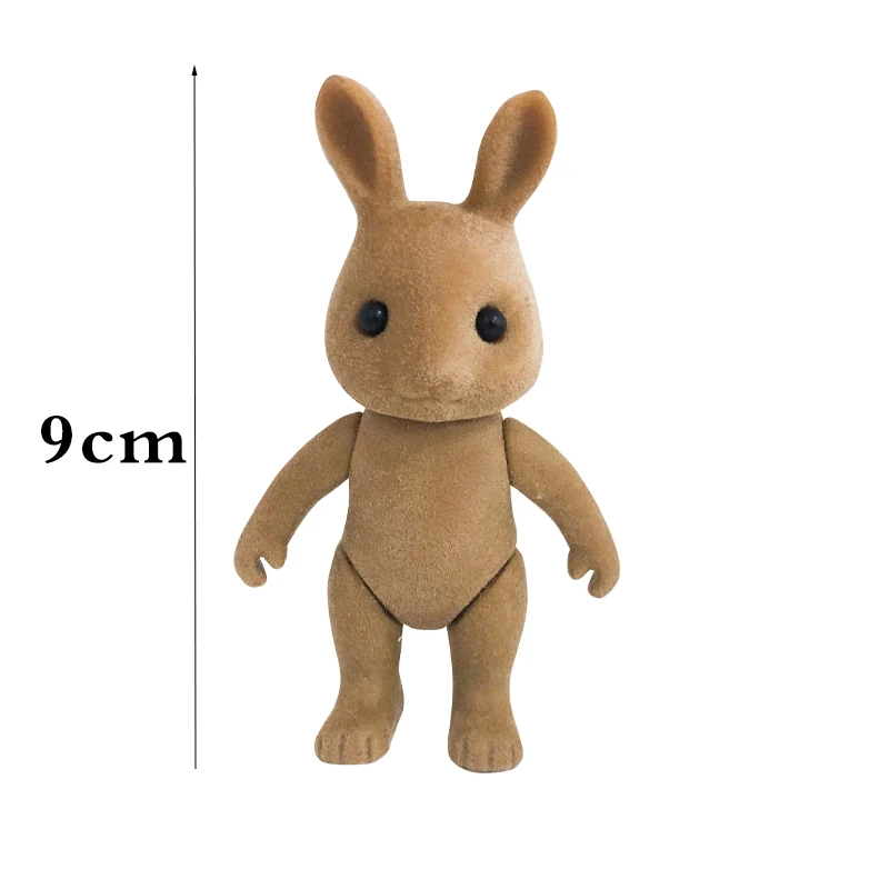 1:12 Forest Animal Family Dolls Accessories Doll Clothes for Rabbit Cat Bear Plush Toys Soft Dress Skirt Play House for Gifts 5