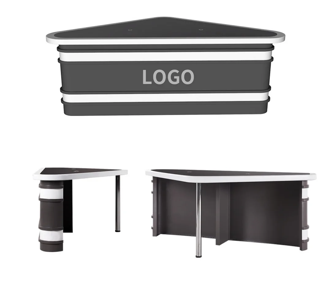 Studio Live Anchor News Table For TV Broadcast Station