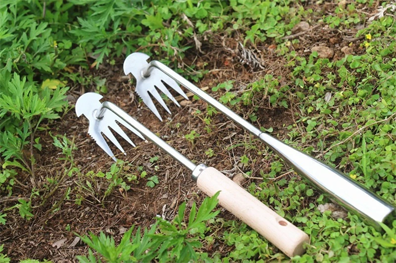 Description Picture 2 of itemGarden Weeding Tools Hand Weeder Tool Weed Puller Tool Weed Remover Stainless Steel Uprooting Weeders With Long Handle New