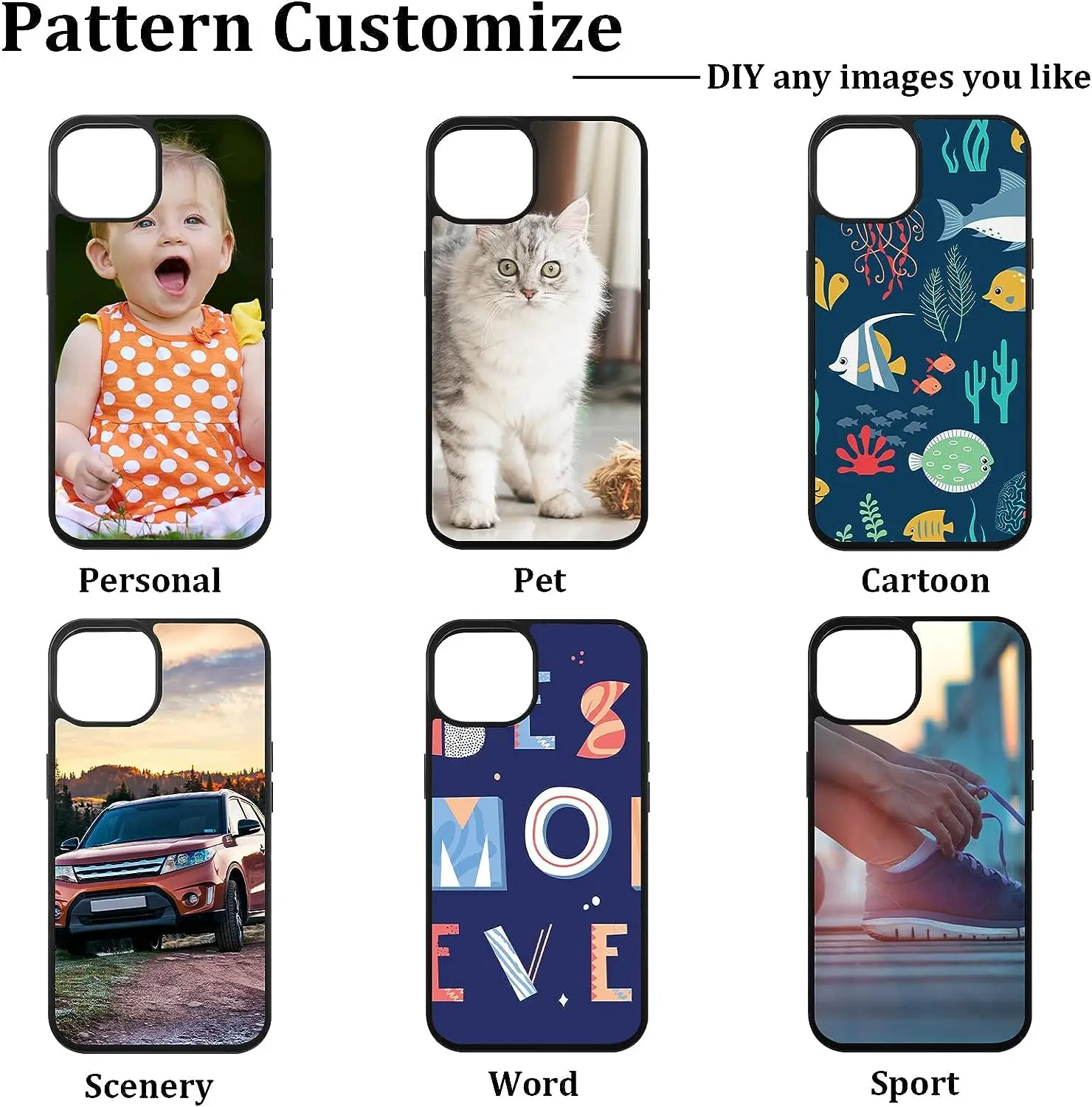 5pcs Sublimation Blank Phone Cover Shockproof printable anti-slip  Rubber TPU Case  iPhone 16 16 pro 16 promax 15 14 13 12 11 6