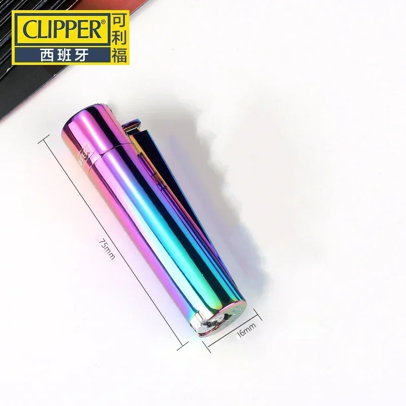 2024 Spain Original Clipper Metal Grinding Wheel Lighter Butane Gas Jet Torch Lighter Men's Collection of Exquisite Gifts 3