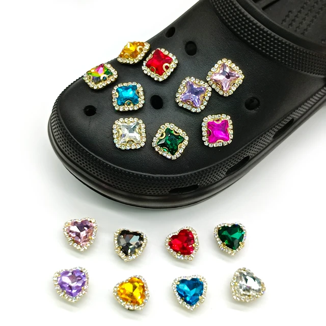 1PCS Shoes Charm Designer Croc Charms Bling Rhinestone Girl Gift