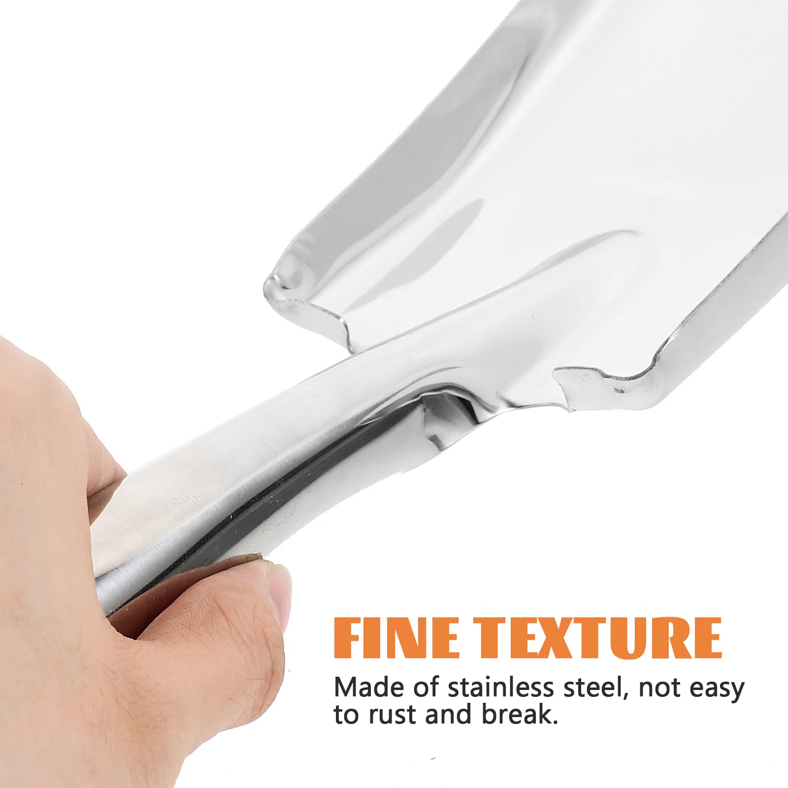Stainless Steel Small Square Spatula Multifunctional Shovels Vegetable Bucket Trowel Home Planting Tool Thicken Garden