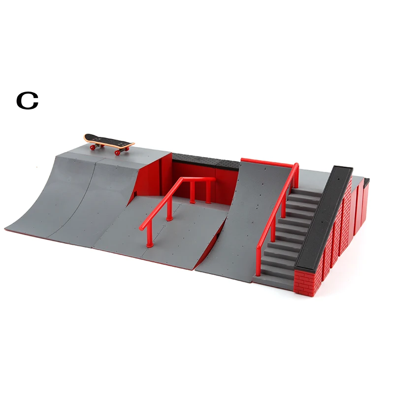 Amdohai Mini doigt planche à roulettes Skate Park Kit enfants lieu