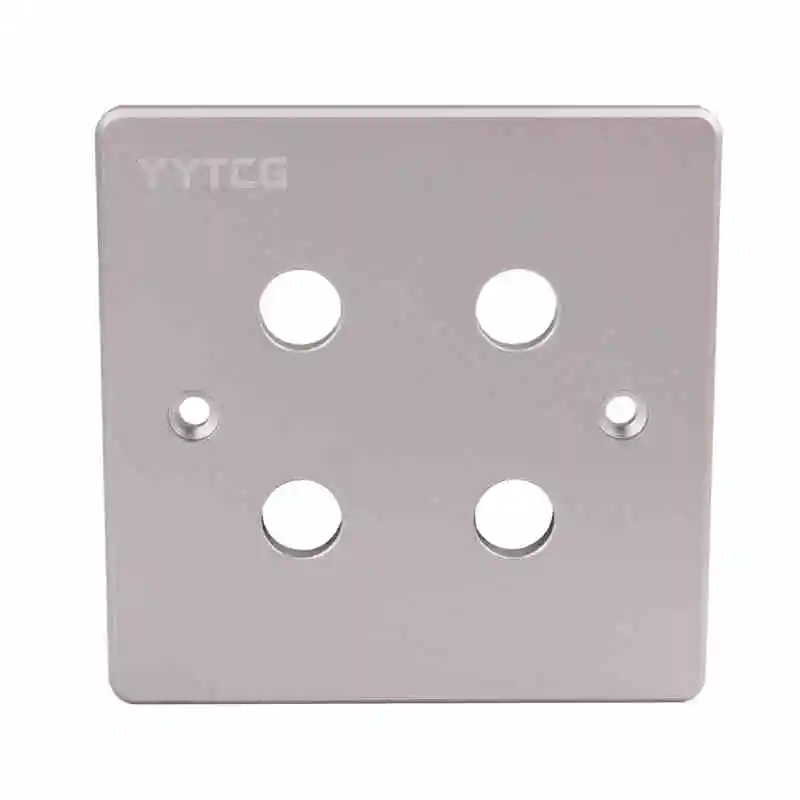 Premium Gold Binding Posts Wall Plate for Audio Speakers - No Soldering Required