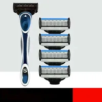 Classic Manual Shaver, 5-Layers Blade Razor, Replaceable Blade, Washed And Reused, Safety Razor For Men