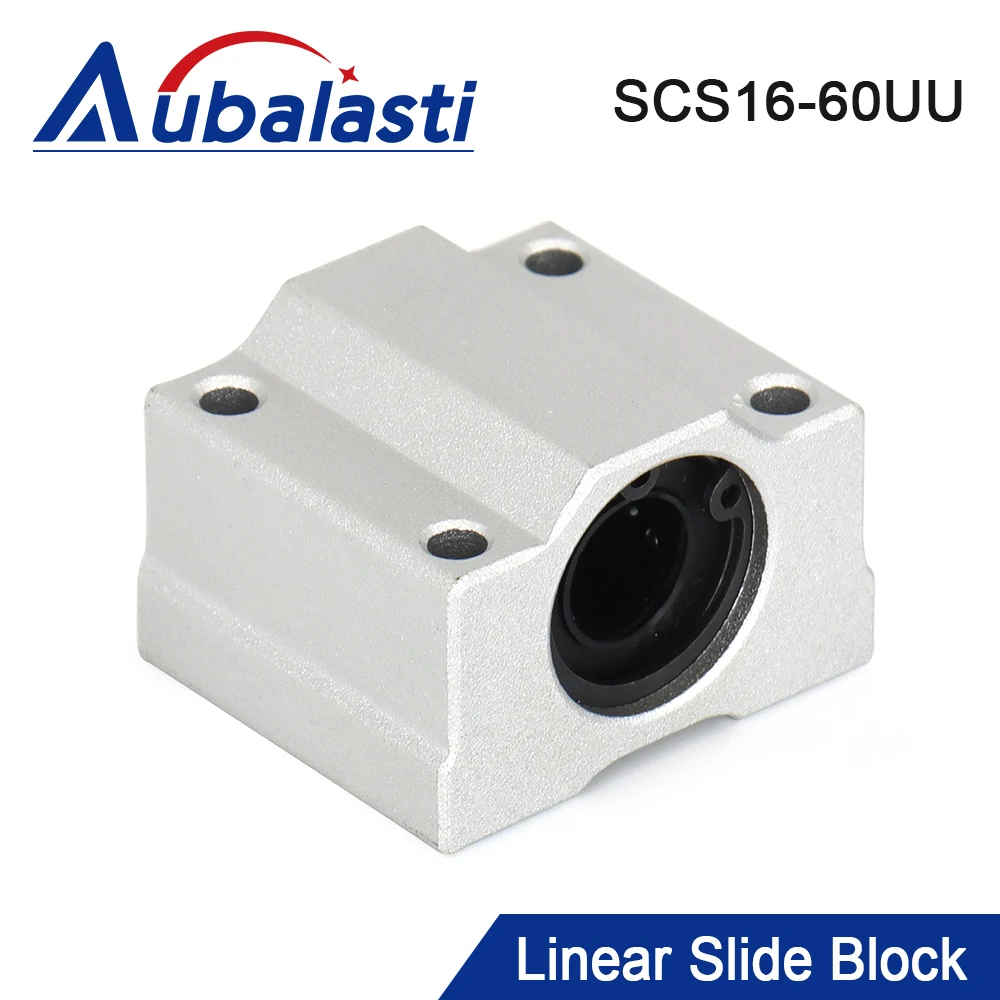 Aubalasti Movimento Linear Rolamento de Esferas Slides Bloco Bucha Scs16uu Scs20uu Sc25uu Scs30uu Eixo Linear Cnc Peças da Impressora 3d