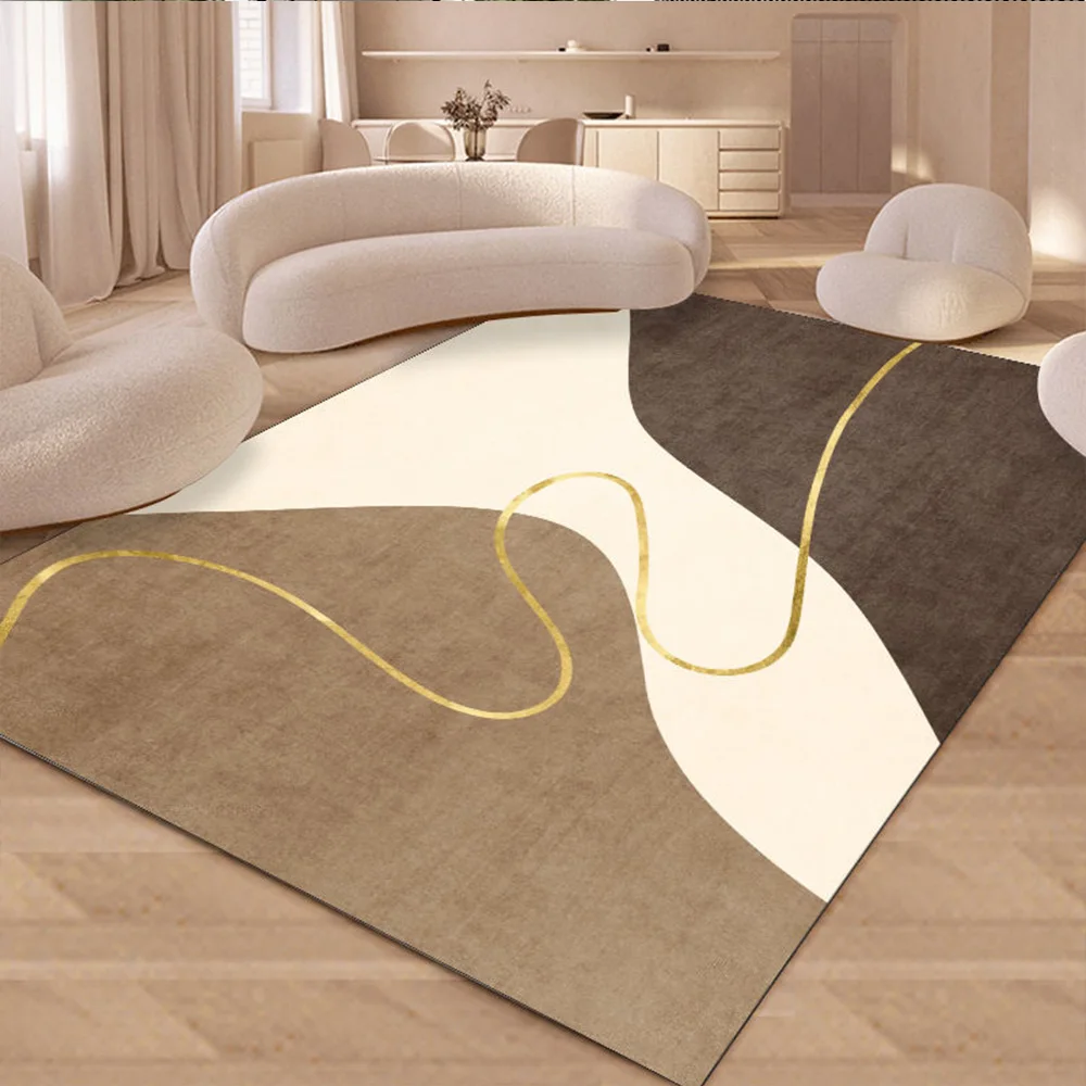 

Modern Minimalist Color Line Living Room Bedroom Carpet Anti-slip Washable Casual Carpet Floor Mats Home Decor rugs