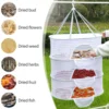 Multifunctional Portable Foldable Muti-layer Hanging Drying Net for Dry Goods Vegetable Fruit Herbs Clothing Non-toxic Polyester 5