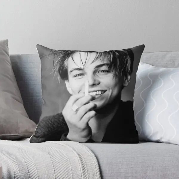 

Leonardo Dicaprio Printing Throw Pillow Cover Soft Wedding Fashion Decorative Fashion Square Pillows not include One Side