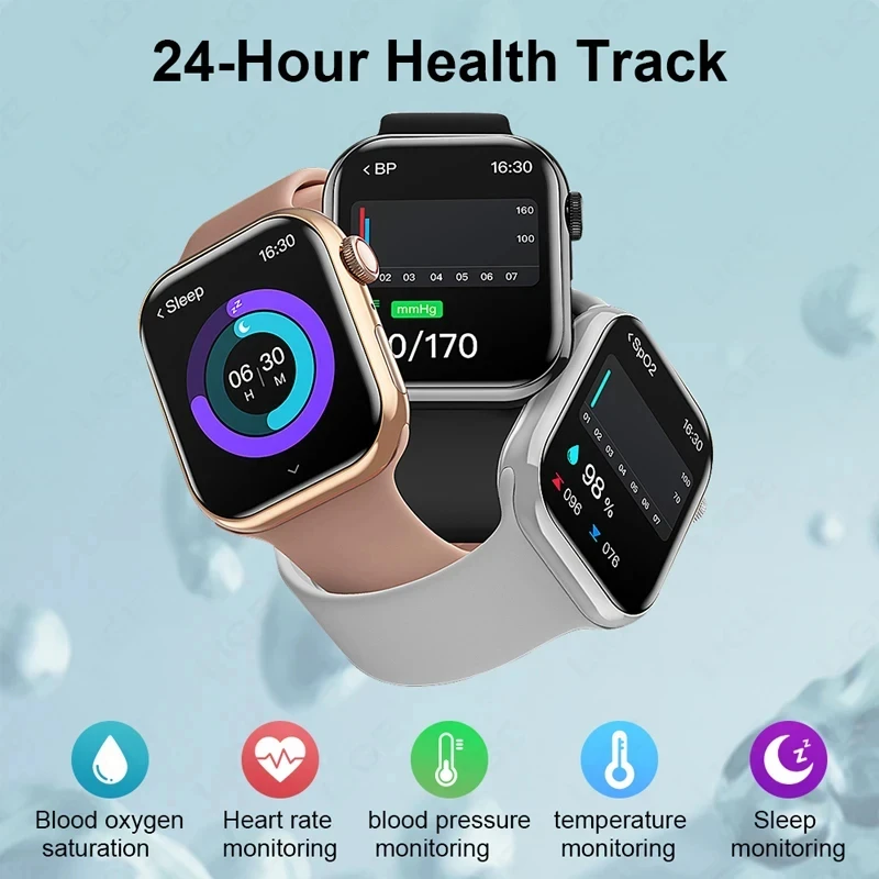 남녀공용 GPS 스마트 워치, 울트라 시리즈 9 NFC 2.05 인치 스마트워치, BT 통화, IP68 방수, 무선 충전, IW9 워치, 2024 신제품